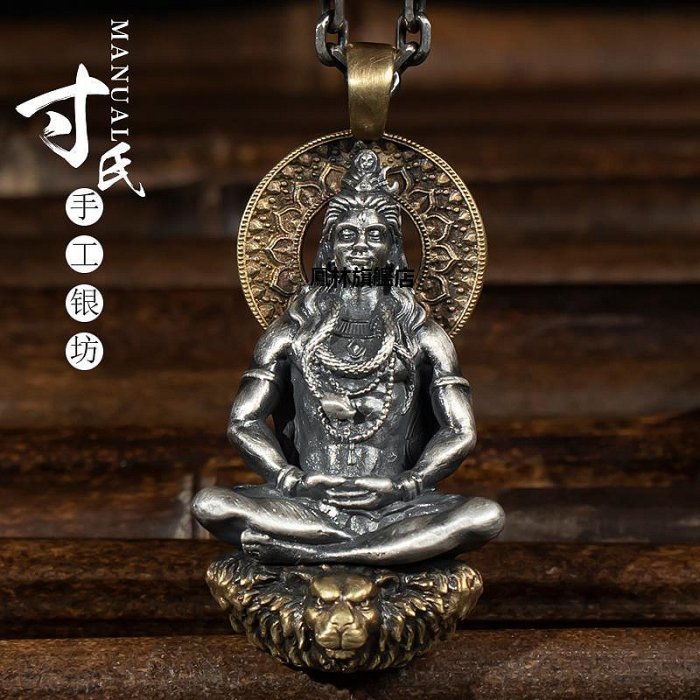 【熱賣下殺價】銀飾 純銀釋迦摩尼佛佛像佛陀家居裝飾創意藏式尼泊爾精致工藝飾品擺件