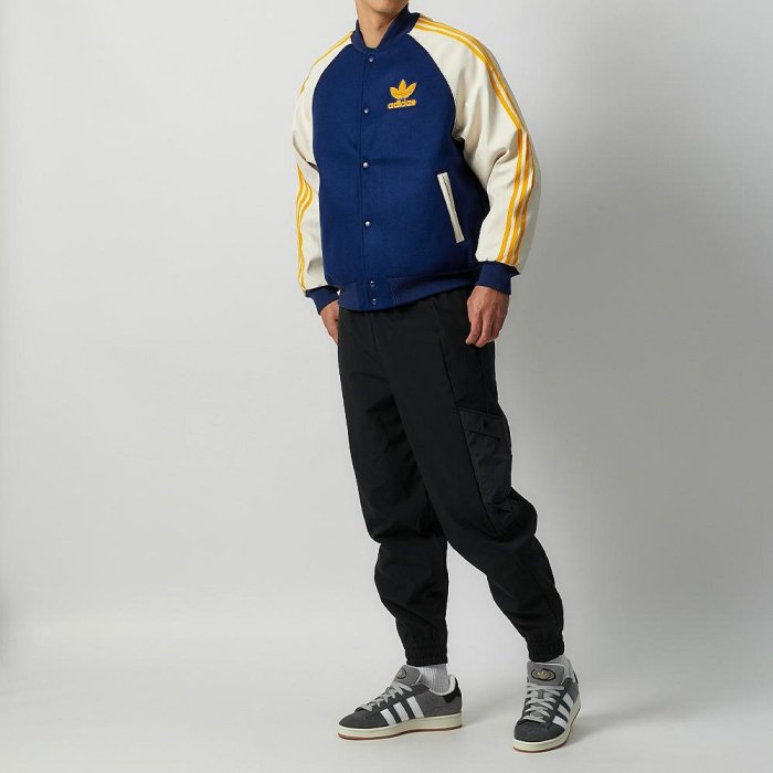 Adidas SST Varsity 男 藍白黃 運動 休閒 夾克 棒球外套 外套 IL2574