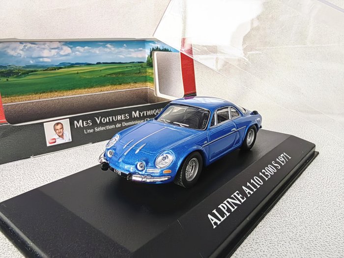 汽車模型 1/43 ALPINE A110 雷諾阿爾賓跑車 經典汽車模型