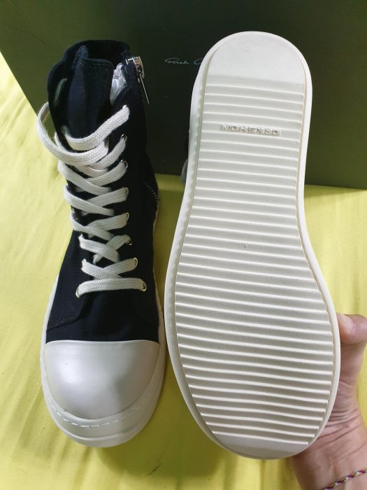 《TINO HOMME》特價商品現貨出清2019春夏新款歐美潮牌 RICK HOMME OWENS RO高統帆布鞋