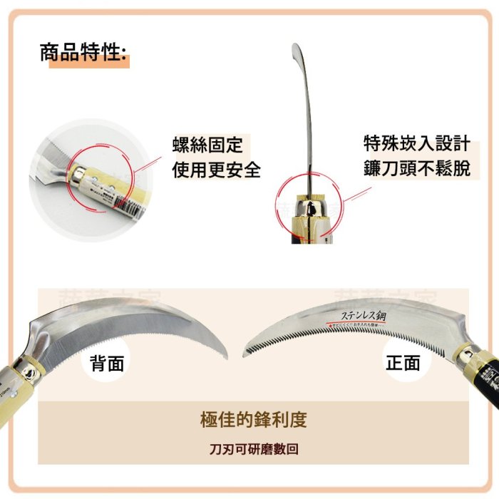 【蔬菜之家滿額免運】中目不銹鋼鋸鎌(中目170mm)(日本進口)※此商品運費請選宅配※