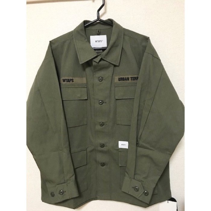 20AW Wtaps JUNGLE LS NYCO. RIPSTOP. CORDURA 四袋軍裝襯衫外套