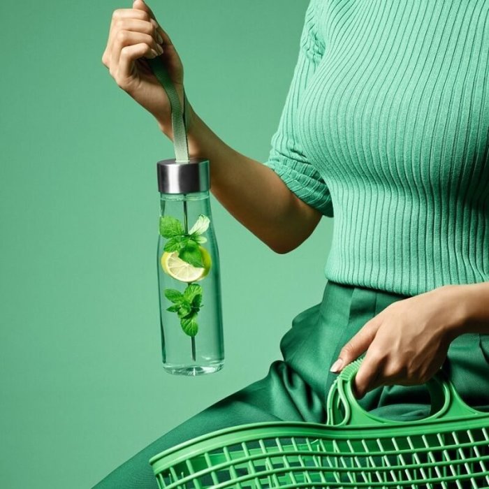 丹麥eva solo創意冷水杯戶外大容量水壺便攜塑料水果隨手花茶杯子