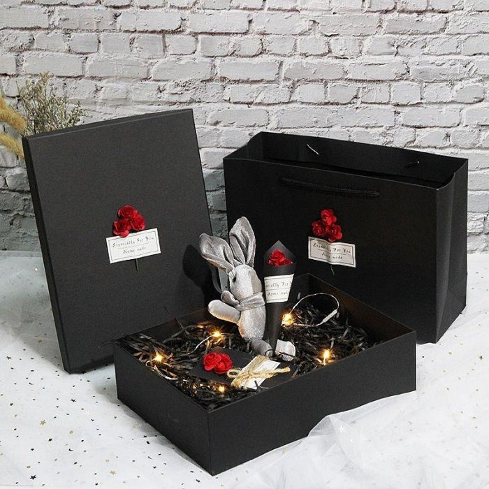 【現貨精選】禮盒包裝盒精美生日禮物盒情人節少女心口紅圍巾禮品盒空盒子