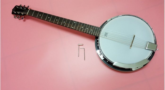 【友客里】((4樂器))班鳩琴6-String Banjo琴6弦斑鳩琴-歐洲名牌-班卓-含袋子