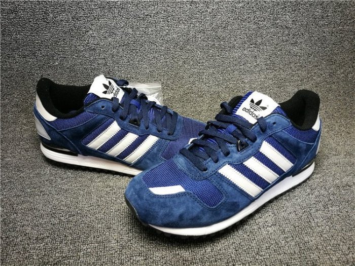 Adidas Originals ZX700 網面透氣跑步鞋 深藍白 男鞋 S79182