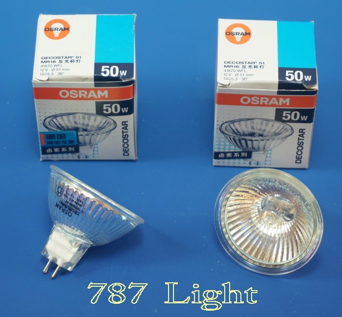 鹵素燈泡 杯燈 OSRAM 41870WFL EXN MR-16 12V 50W GU5.3  36° 嵌燈