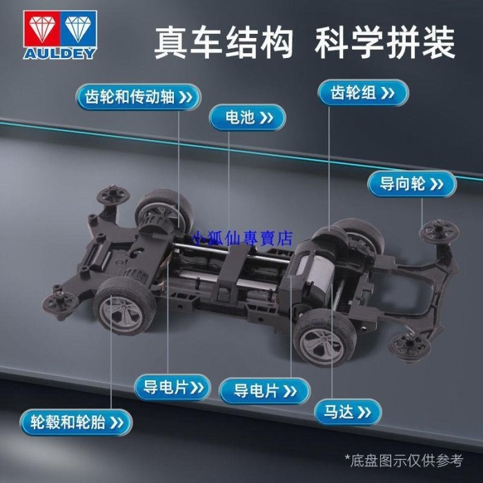 奧迪雙鉆四驅車飛天戰龍經典比賽專用夢之隊四驅兄弟男孩組裝玩具-