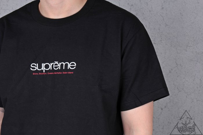 Supreme Five Boroughs Tee Black Men's - SS21 - US