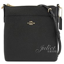 【茱麗葉精品】全新精品 COACH 專櫃商品 41320 馬車LOGO粒紋防刮皮革斜背包.黑 現貨