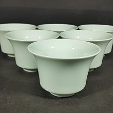 [銀九藝] 早期鶯歌陶瓷 瓷器 天青釉 茶杯 茶碗 六件一標 (2)