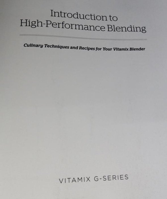 二手書Vitamix Introduction to High Performance Blending book七成新