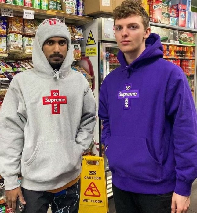 20FW Supreme Cross Box Logo Hooded Sweatshirt 長袖連帽TEE 外套