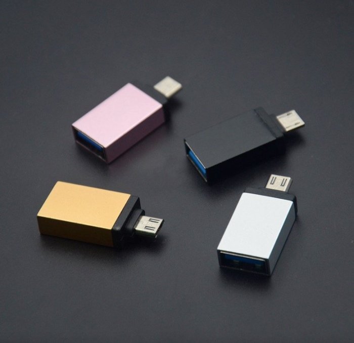 *蝶飛* USB 3.0 轉 Type-c 轉接頭 公轉母 鋁合金 轉接器 OTG 隨身碟