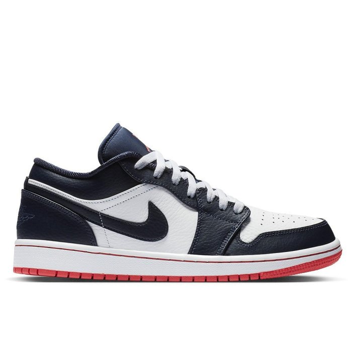 A-KAY0】NIKE AIR JORDAN 1 LOW OBSIDIAN EMBER GLOW 黑曜石藍白紅