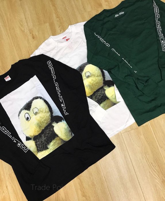 超搶手】全新正品藝術家Supreme Mike Kelley Ahh Youth L/S Tee長袖