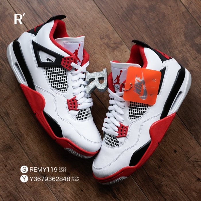 R'代購Air Jordan 4 OG Retro Fire Red 白紅黑老屁股AJ4 DC7770-160