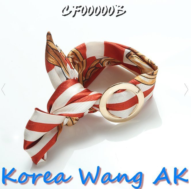 Korea Wang AK ~(現貨)正韓 韓國空運 韓流來襲 繩索打結領巾圓環手飾 兩款 一條490元【B2113】