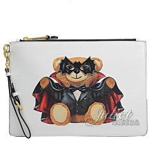 【茱麗葉精品】【全新精品 優惠中】MOSCHINO 7A8429吸血鬼小熊手提萬用包手拿包 .白/大 現貨