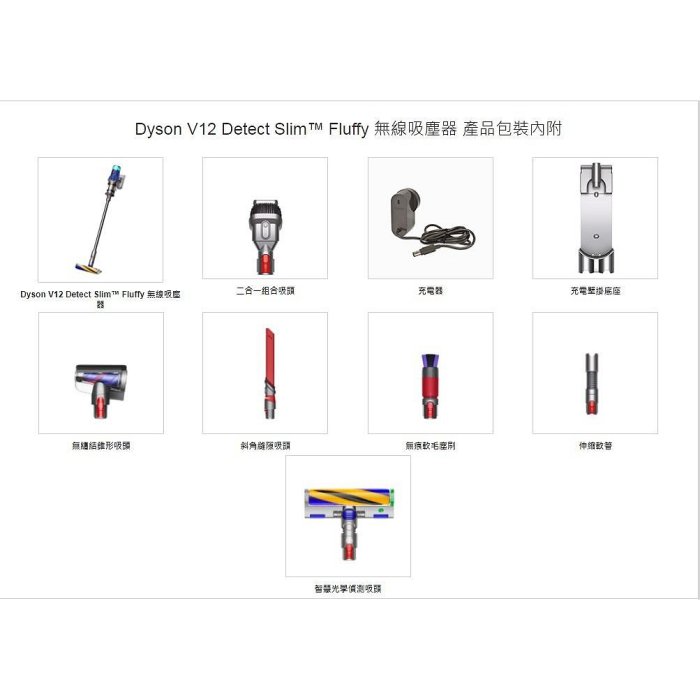 奇機通訊【Dyson-A級福利品】Dyson V12 Detect Slim™ Fluffy 輕量吸塵器 SV34 台灣