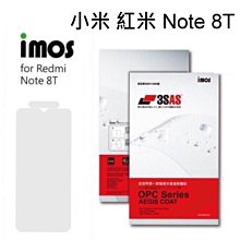 免運【iMos】3SAS系列保護貼 小米 紅米 Note 8T (6.3吋) 超潑水、防污、抗刮 正面 背面