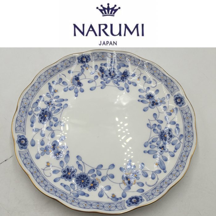 【皮老闆二店】二手真品 narumi 日本瓷器 花紋 盤子 水果盤 點心盤 19.5*19.5 黃114