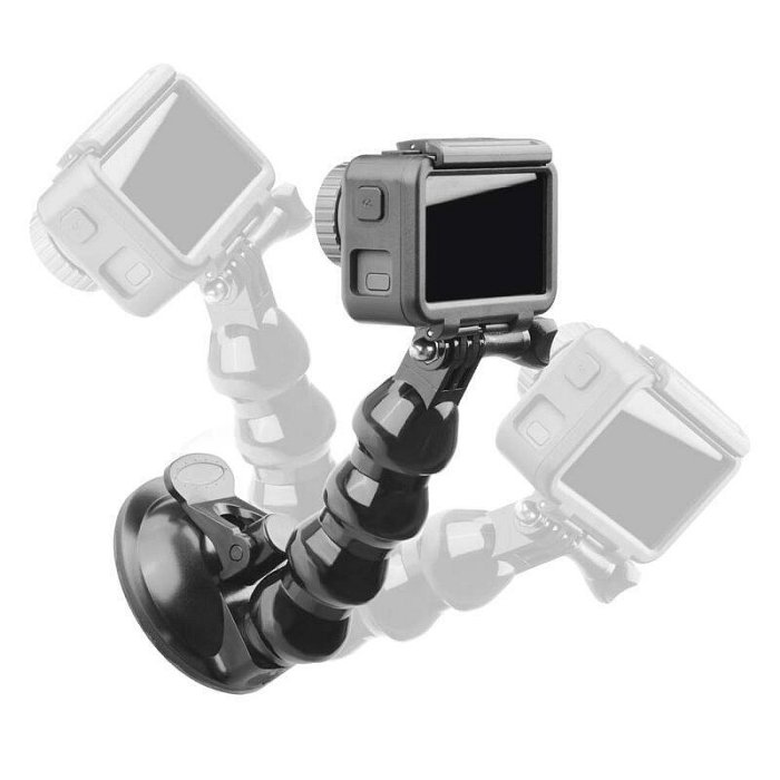 創客優品 適用于大疆OSMO Action運動水下相機汽車玻璃吸盤車載固定支架 DJ862