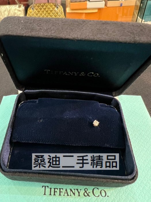 TIFFANY PT950 鉑金耳環 15分鑽(單顆)
