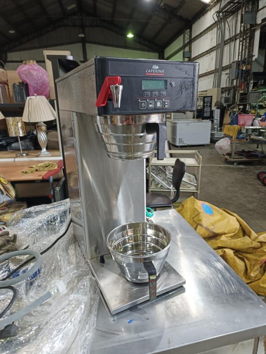 桃園國際二手貨中心-----全自動CAFERINA 智能煮茶咖啡機定溫定量滴濾式美式咖啡奶茶店商用茶咖機220V