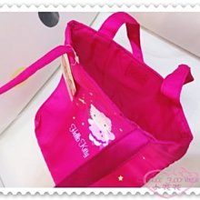 ♥小花花日本精品♥ Hello Kitty 提袋 手提袋 小提袋 便當袋 小物袋 桃紅色 仙女 星星 10024201