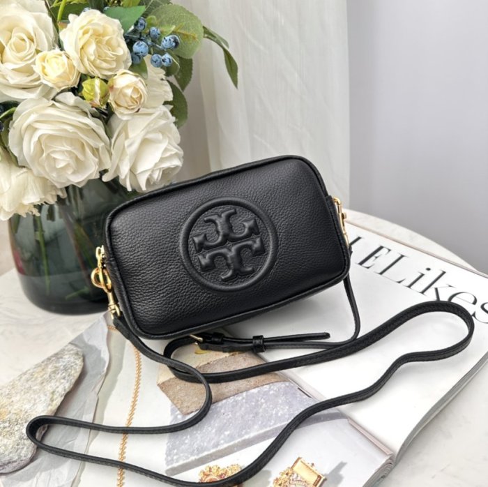 品牌特賣店 美國代購 TORY BURCH TB 55691雙拉鏈單肩斜跨相機包 女包 美國100%正品代購 附件齊全