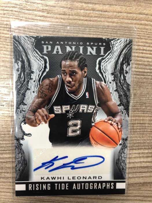 Kawhi Leonard Panini Rising Tide 簽名