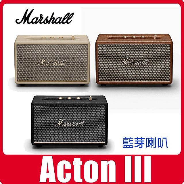 售完補貨中 台北自取 全新英國馬歇爾 Marshall Acton III 3代藍牙喇叭專賣平輸原廠貨保固1年 另年tanmore Woburn