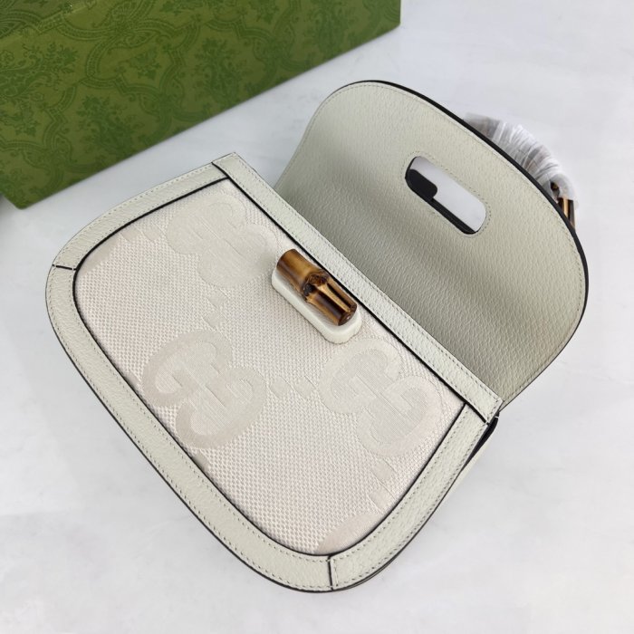 【二手正品】古馳 Gucci Bamboo 1947系列 竹節手袋 手提包  肩背包