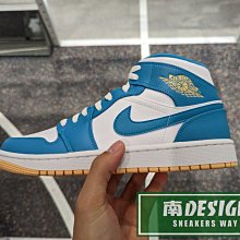 南🔥2023 4月 NIKE AIR JORDAN 1 MID 運動 休閒 高筒 男款 藍白 DQ8426-400