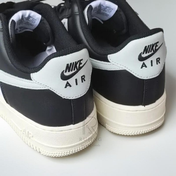 NIKE AIR FORCE 1 AF1 黑白灰 熊貓 灰綠 拼接 休閒鞋 男鞋 運動鞋 FQ6848101