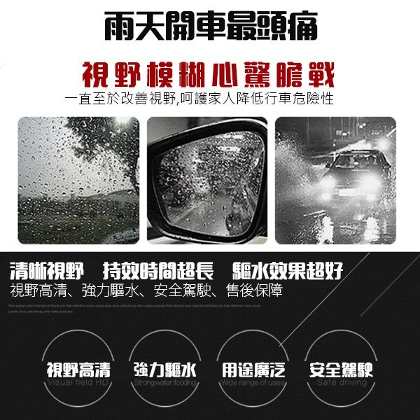 長效型潑水劑 潑水劑 玻璃鍍膜 防雨劑 防水劑 驅水劑 清潔劑 隱形雨刷 擋風玻璃 車用 汽車 雨天 雪