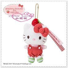 小花花日本精品♥ Hello Kitty 絨毛娃娃 吊飾玩偶 包包掛飾 草莓甜心女孩00911207