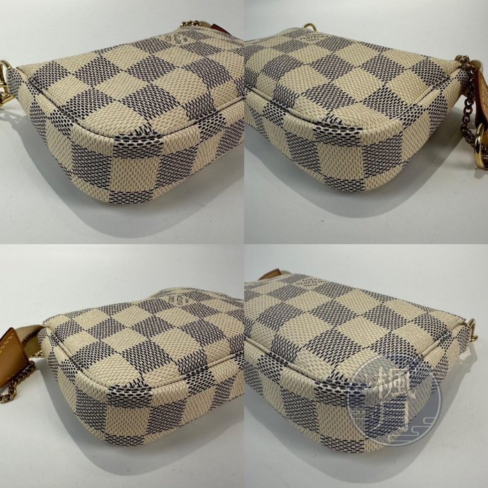 LOUIS VUITTON 路易威登 N58010 白棋盤麻將包  精品包包  時尚百搭 肩背包 精品 包包