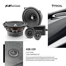 M5r  FOCAL【ASE 130】5吋兩音路分離式套裝單體 最大承受功率100W 汽車音響改裝喇叭｜岡山破盤王