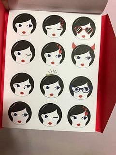 現貨❤️英國寄回 Lulu Guinness 貼紙簿 stickers book DIY 卡片