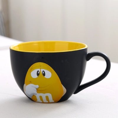 [現貨]M&M Mug巧克力碗杯 紀念擺設馬克杯 大容量杯子m&m 可愛卡通獨 獨特創意周邊 生日交換禮物