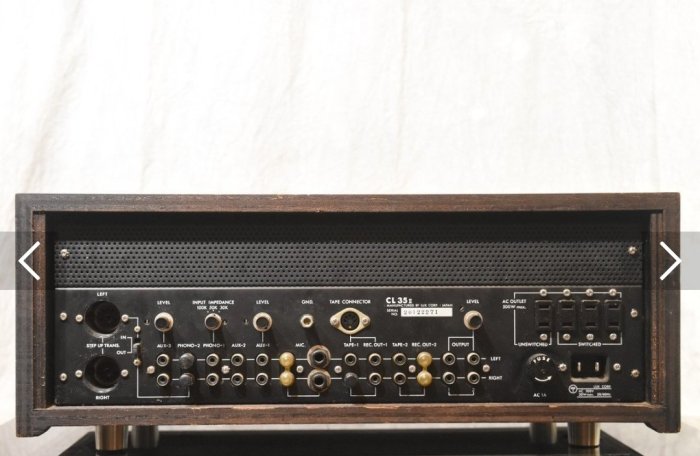 448.世界名牌LUXMAN CL35mk2 高階真空管次旗艦前級擴大機特價4.5萬元