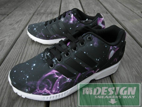 下架 Adidas ZX Flux Galaxy 星空 紫黑 銀河 星點 潑墨 宇宙