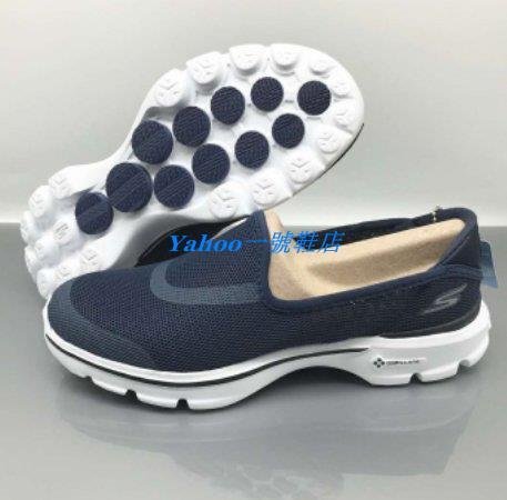 Ｙａｈｏｏ一號鞋店　Skechers斯凱奇女鞋新款GO WALK3鏤空女鞋健步鞋輕便透氣一腳蹬運動鞋