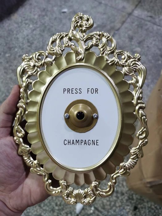 爆款亞馬遜Press For Champagne Button歐式復古香檳工藝品無功能