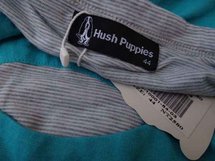 jacob00765100 ~ 全新 正品 HUSH PUPPIES 巴吉度狗狗 藍色 七分袖 薄罩衫