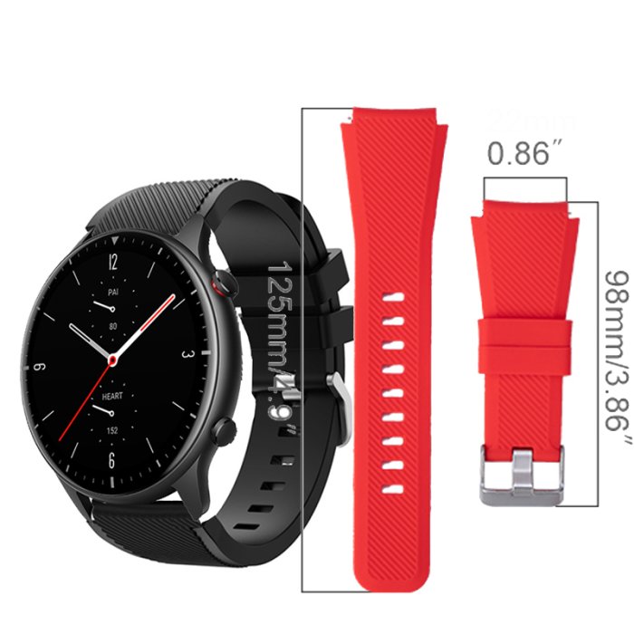 華米amazfit gtr 2 eSIM錶帶 運動腕帶amazfit gtr 2eSIM智能手錶 替換帶 硅膠錶帶