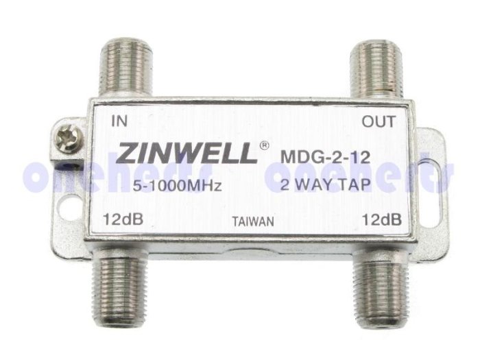 萬赫ZINWELL兆赫 MDG-2-12二分歧 2分歧 二路分支 三路分配 有線數位HIHD 透天厝套房線路裝潢重拉