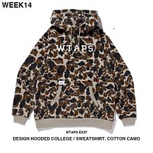 【日貨代購CITY】2018AW WTAPS DESIGN HOODED COLLEGE 帽T 迷彩 兩色 現貨